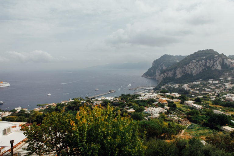 View from the top of Capri