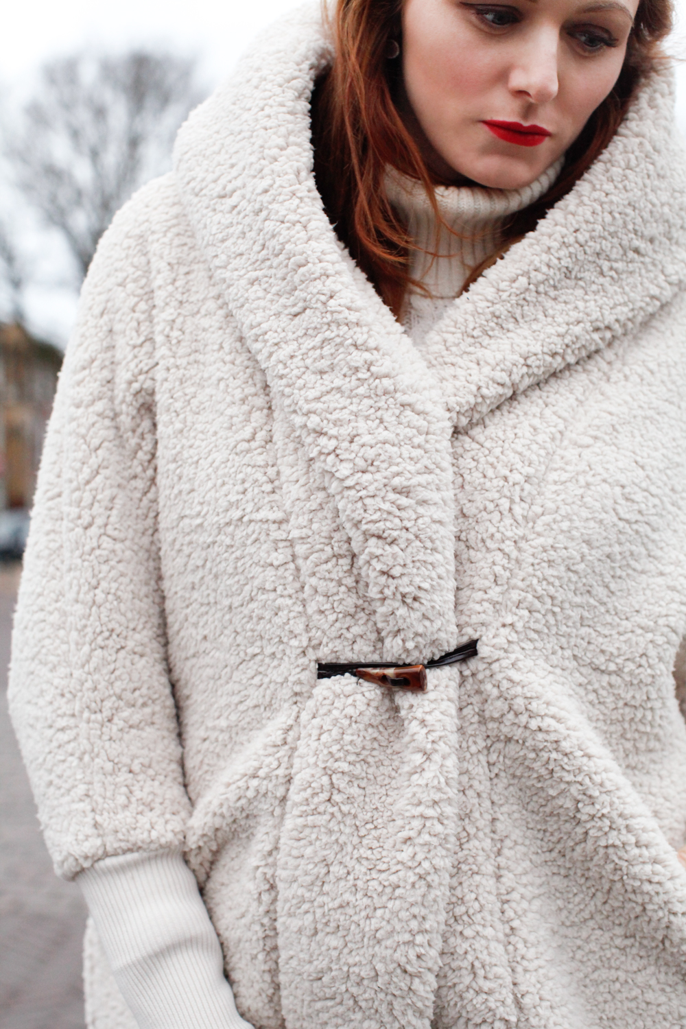 Fluffy coat to keep you warm