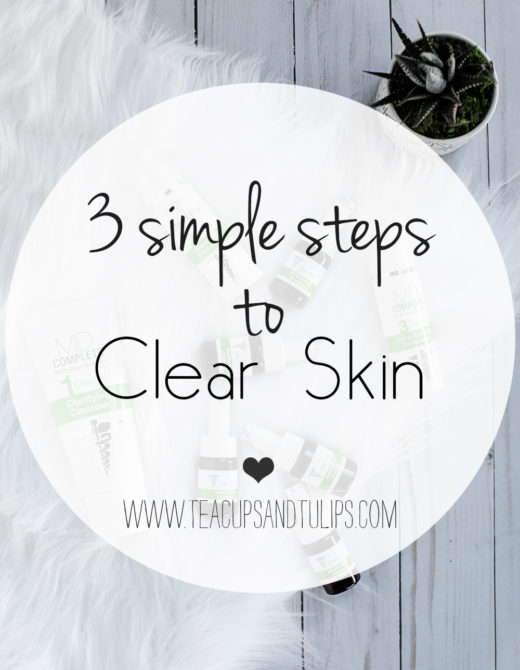 3 simple steps to clear skin