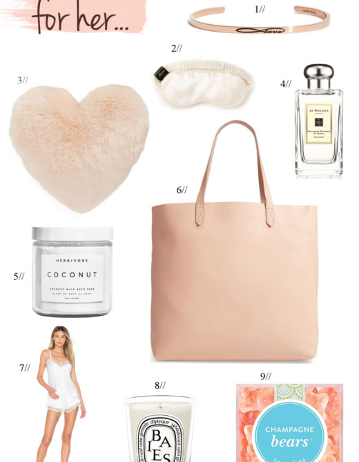 Valentine's Day wish list with unique gift ideas for her