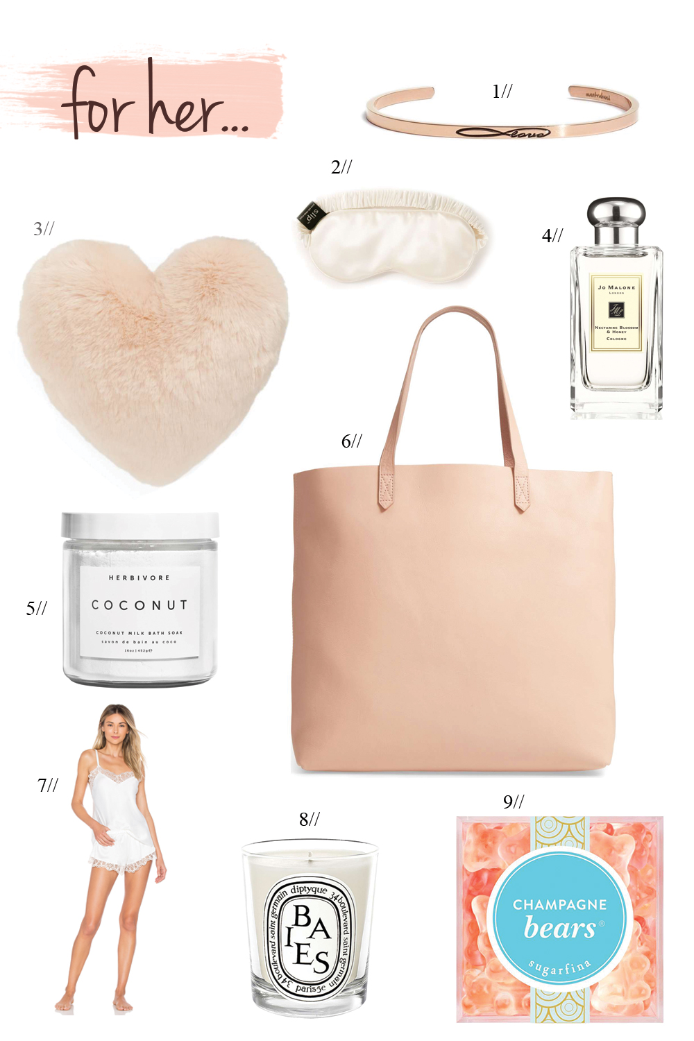Valentine's Day wish list with unique gift ideas for her
