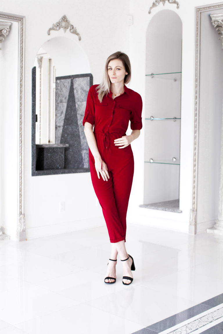 When in doubt, wear a red jumpsuit