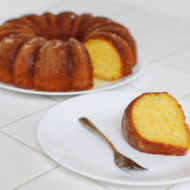 Kris Jenner Lemon Cake Recipe featured by top US food blog, Tea Cups & Tulips
