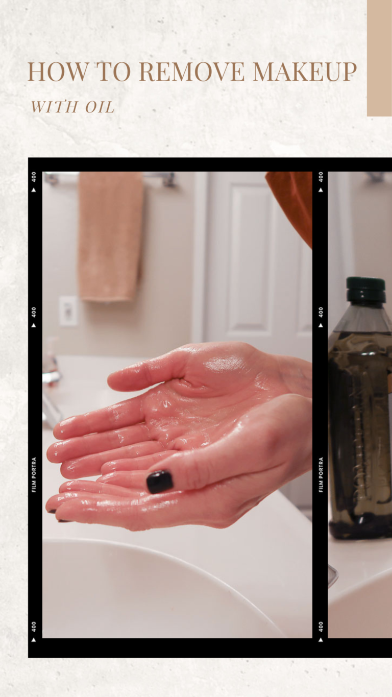how to remove makeup with oil