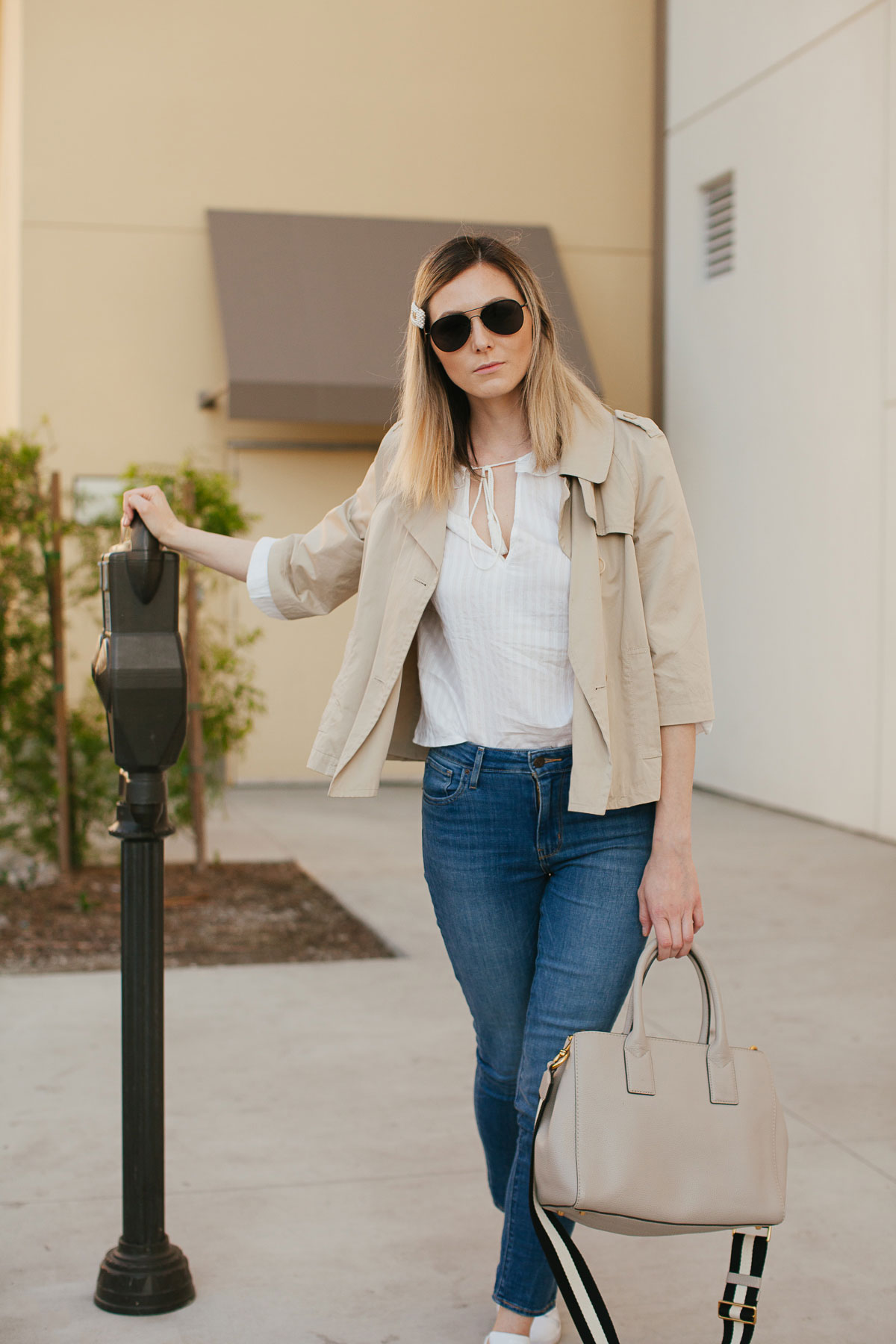 Simple neutral outfit