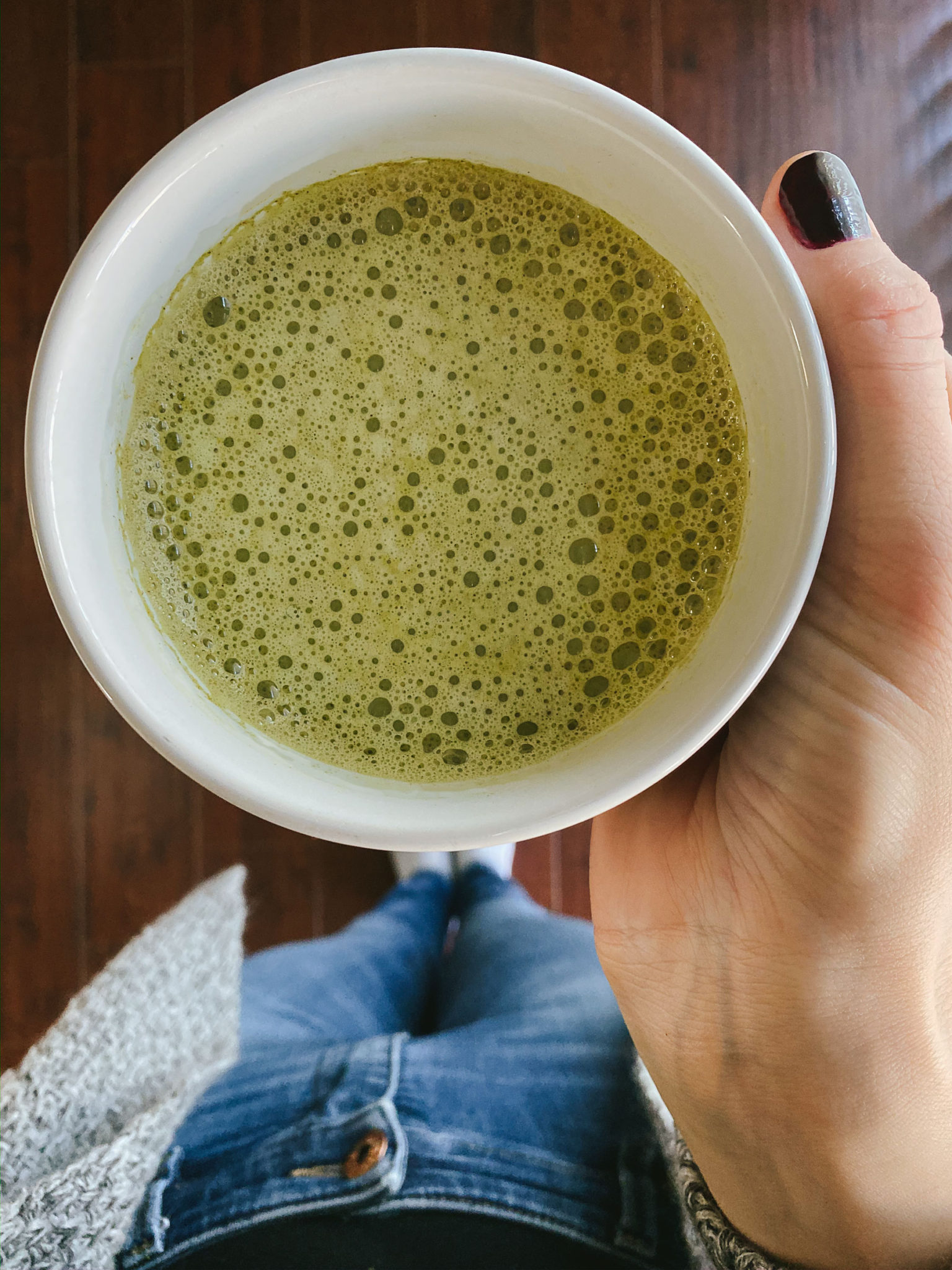 Delicious Green Tea Matcha Latte Recipe featured by top US lifestyle blog, Tea Cups and Tulips.