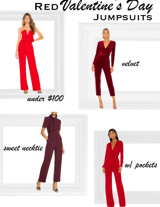 Red Jumpsuits for Valentine's Day