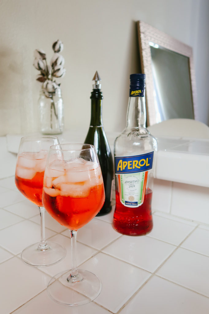 Aperol spritz recipe - Valentine's Day Cocktails | Valentine's Day Cocktails by popular LA lifestyle blog, Tea Cups and Tulips: image of a Aperol Spritz. 