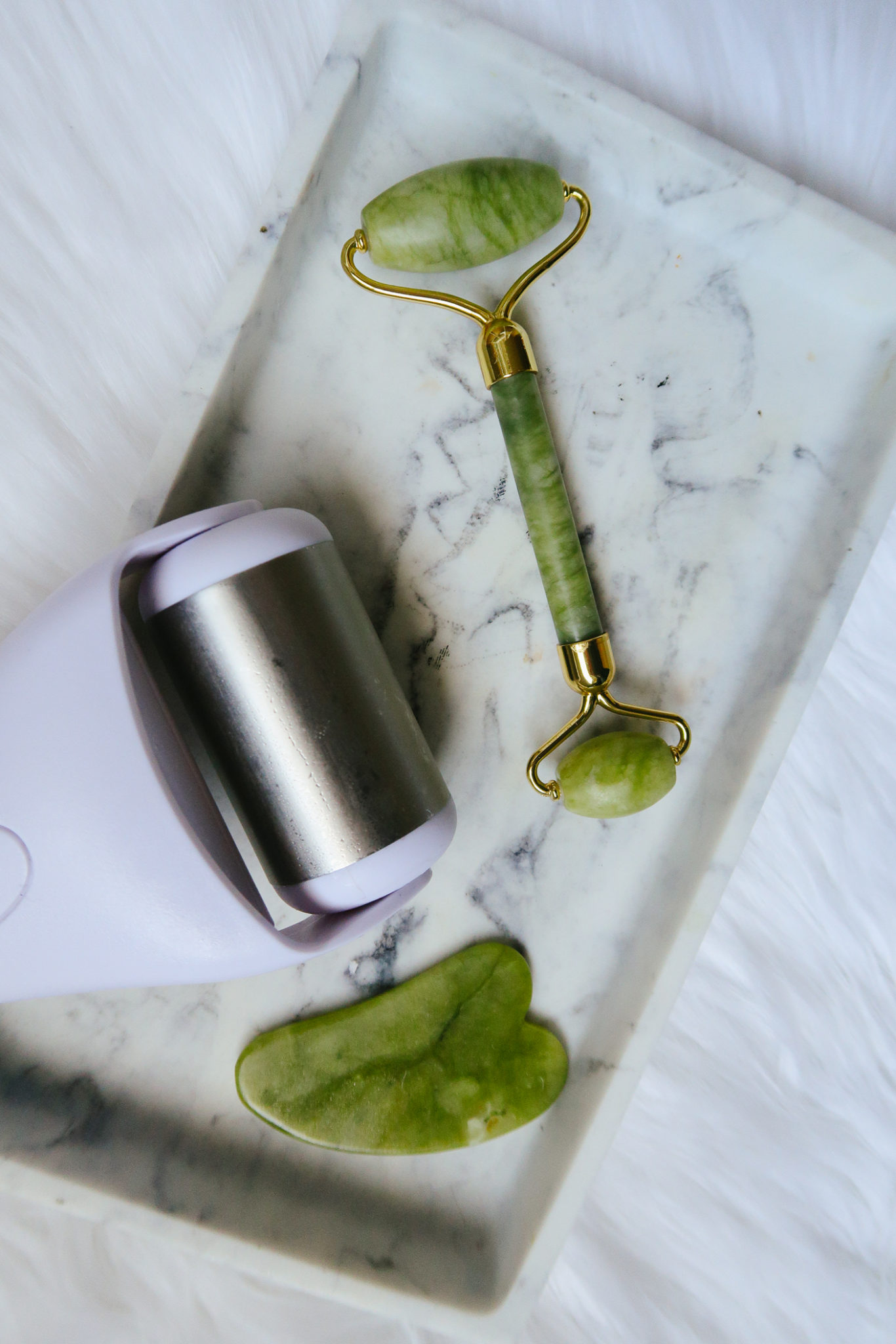 Jade Roller vs Ice Roller, a review featured by top L.A. beauty blog, Tea Cups & Tulips.