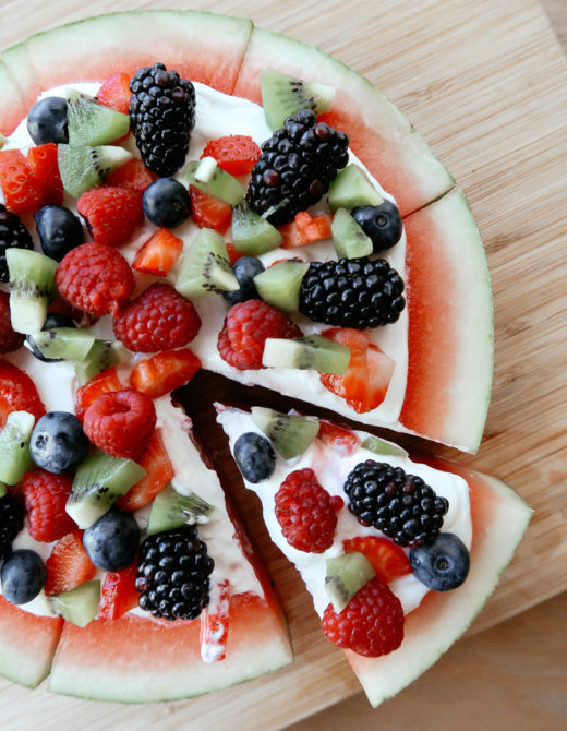 Fresh watermelon cake