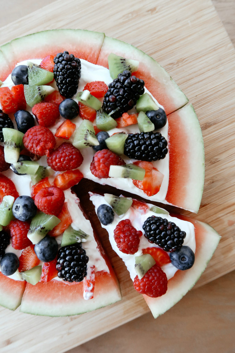 Fresh watermelon cake