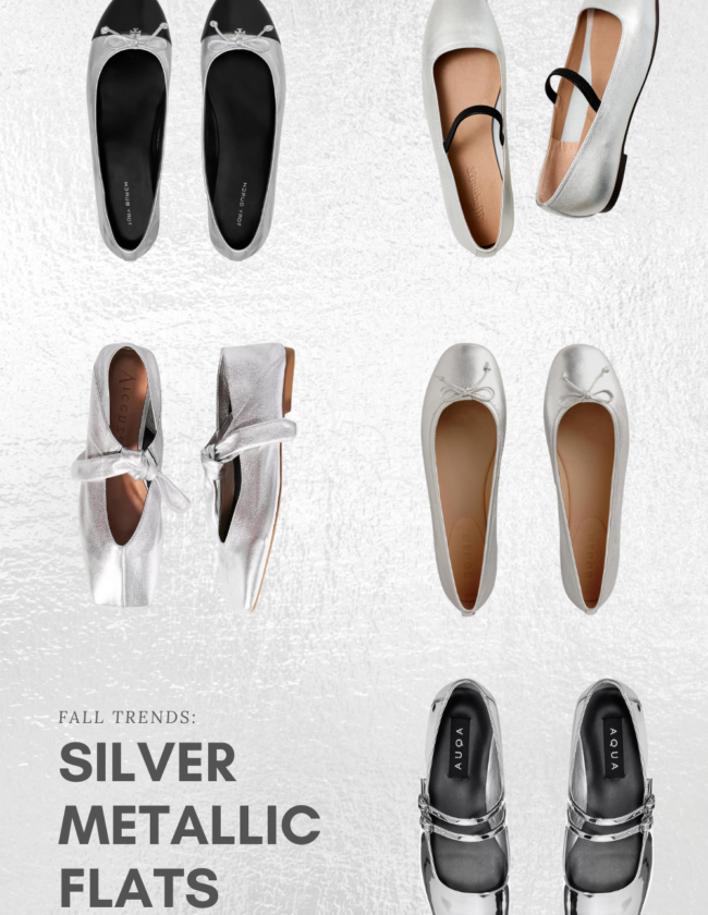 Silver Metallic Flats