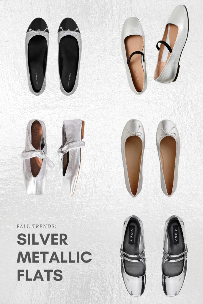 Silver Metallic Flats