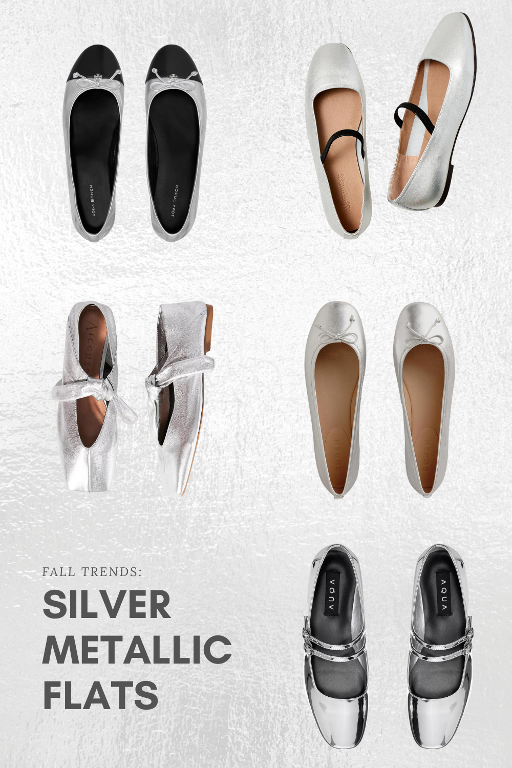 Silver Metallic Flats