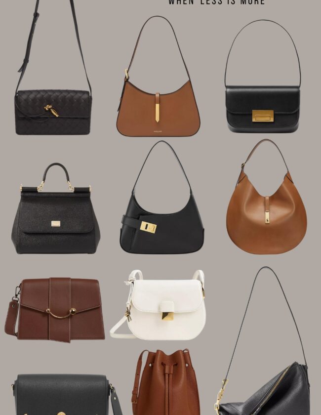 minimalist luxury handbags